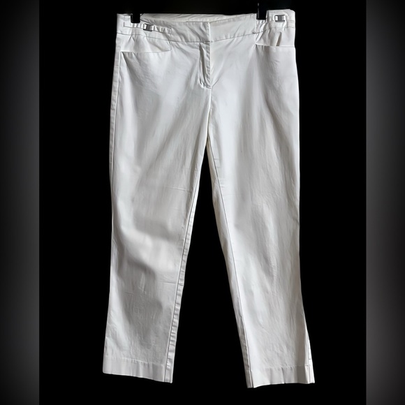 4 Pair Capris Dress Pants Gray, Pink, Red & White Bundle Office Workwear Size 2 - Picture 12 of 14